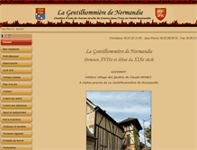 Tablet Screenshot of la-gentilhommiere-de-normandie.com